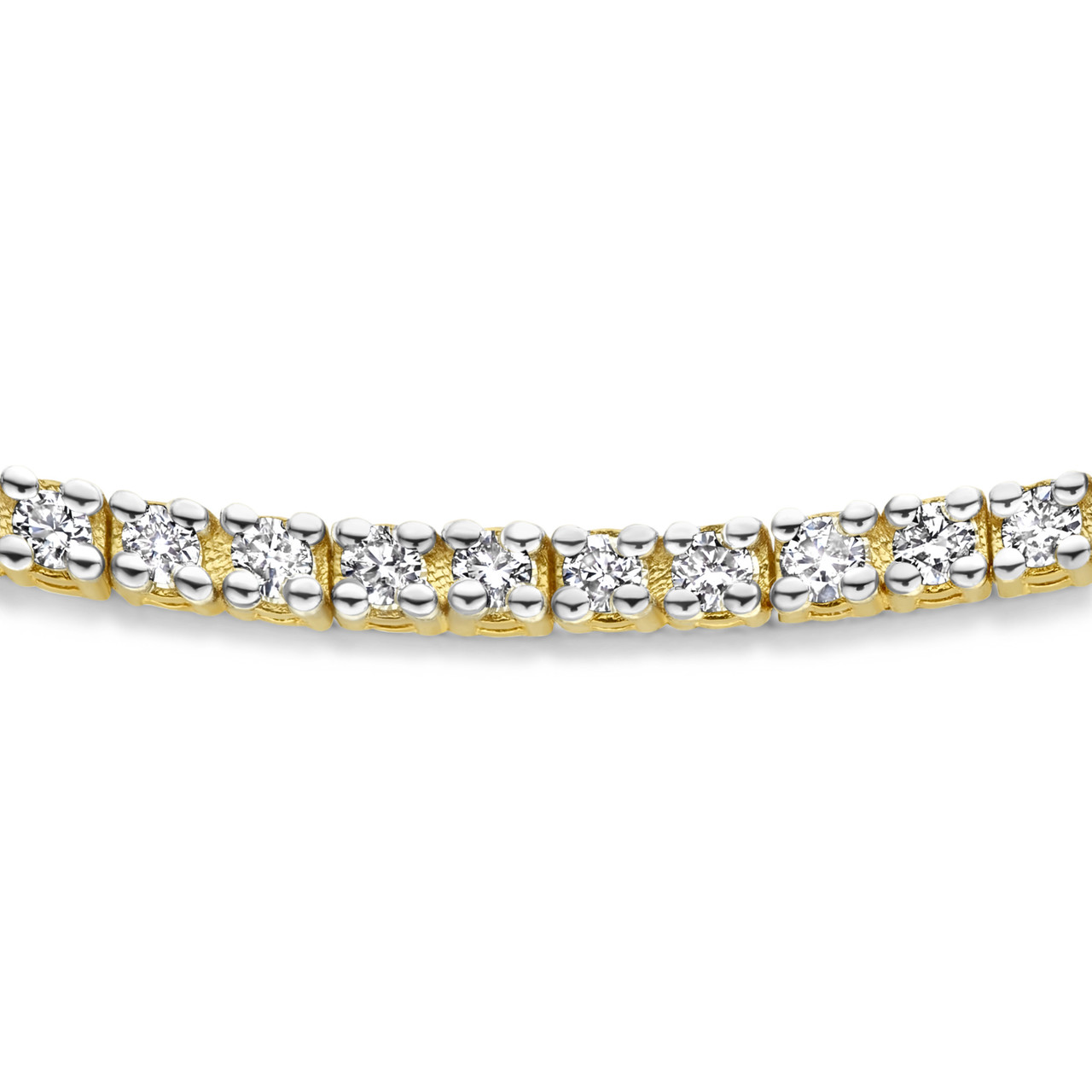 Isabel Bernard De la Paix Madeline 14 karat gold tennis bracelet with diamond 1.08 carat