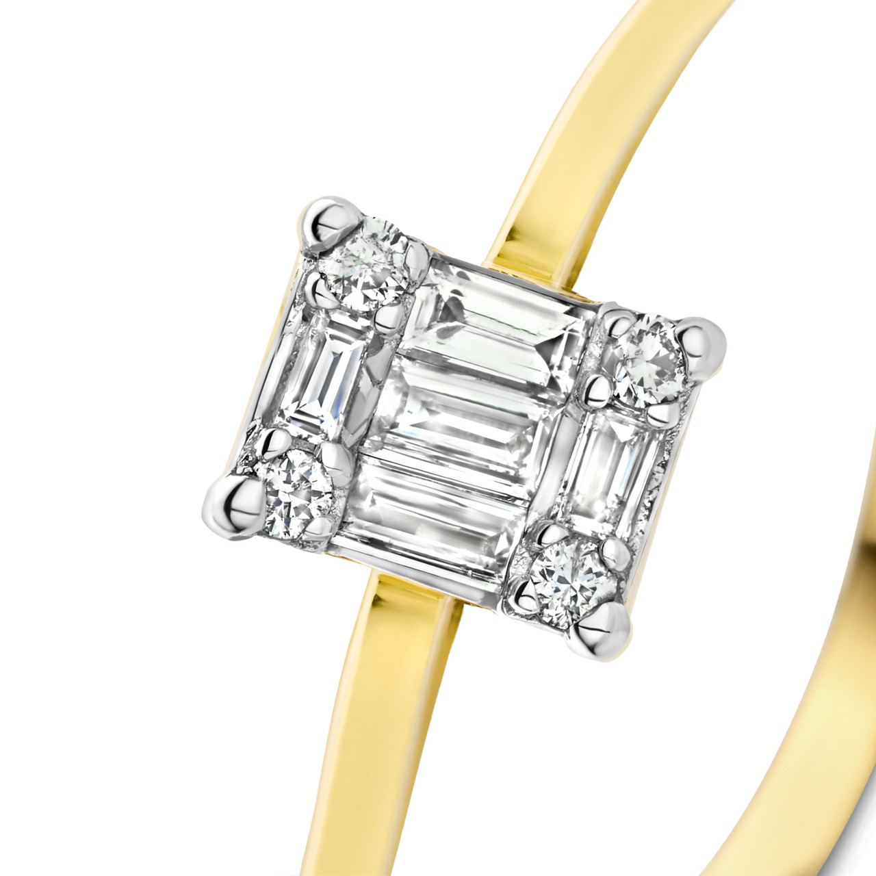 Isabel Bernard De la Paix Maxime 14 karat gold ring with diamond 0.10 carat