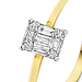 Isabel Bernard De la Paix Maxime anillo de oro de 14 quilates con diamante 0.10 carat
