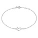 Isabel Bernard Cadeau d'Isabel coffret cadeau collier et bracelet en or blanc 14 carats avec cœur