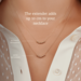 Isabel Bernard La Concorde Nicole extensión del collar de oro rosa de 14 quilates