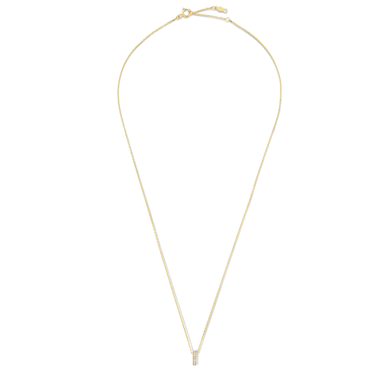 Isabel Bernard Le Marais Merle 14 karat gold necklace with zirconia stones