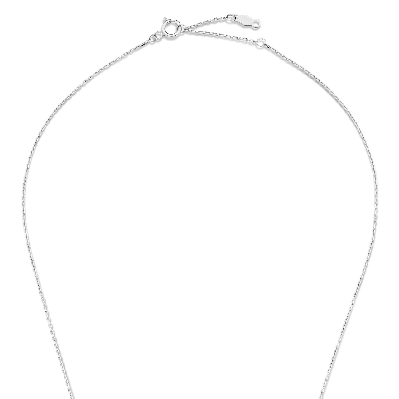 Isabel Bernard Saint Germain Merle 14 karat white gold necklace with zirconia
