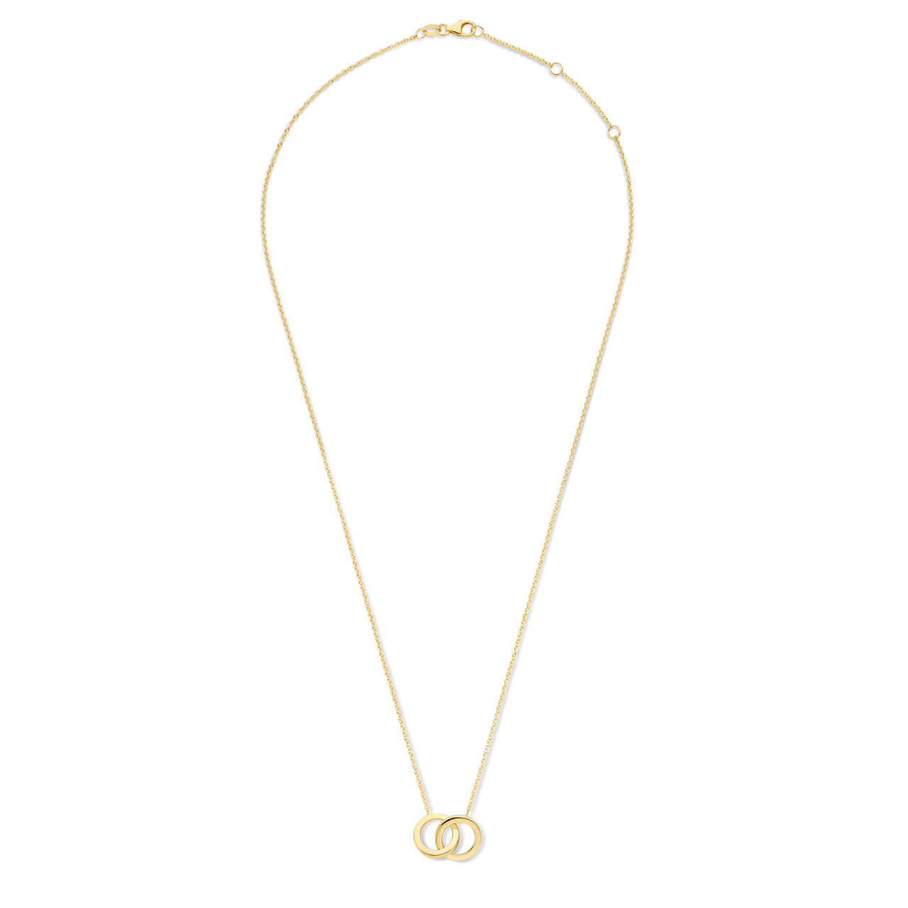 Isabel Bernard Le Marais Zoë 14 karat gold necklace with two rings