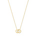 Isabel Bernard Le Marais Zoë 14 karat gold necklace with two rings