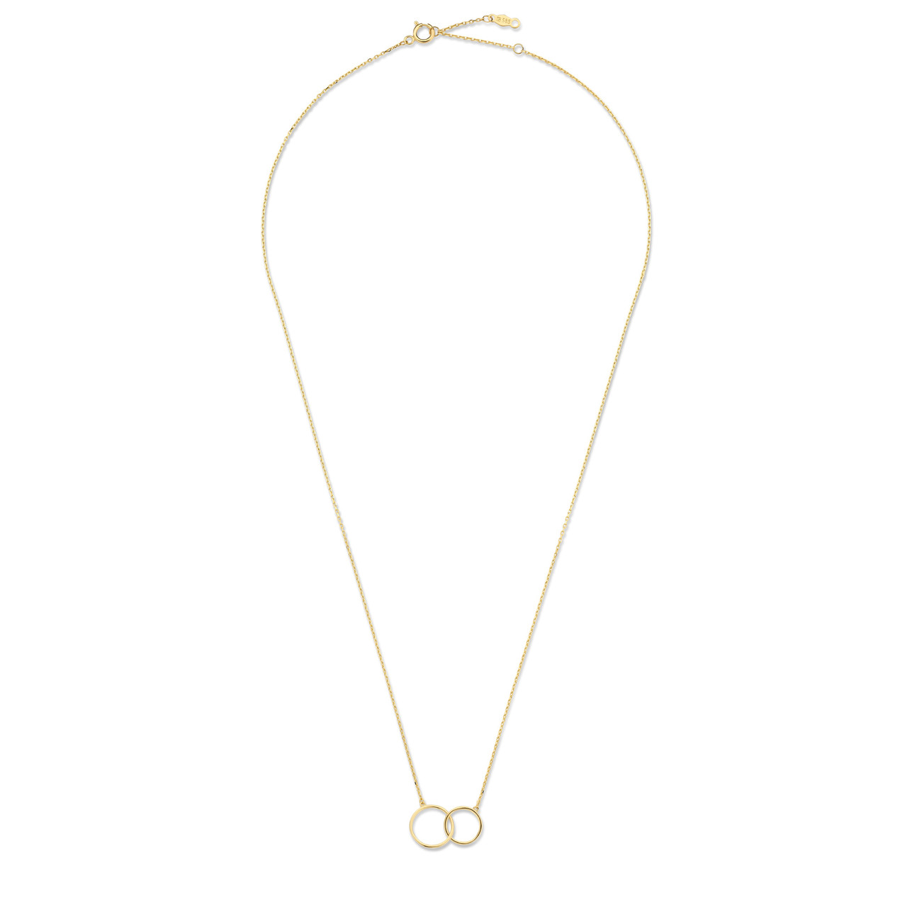 Isabel Bernard Le Marais Loulou 14 karat gold necklace with two rings