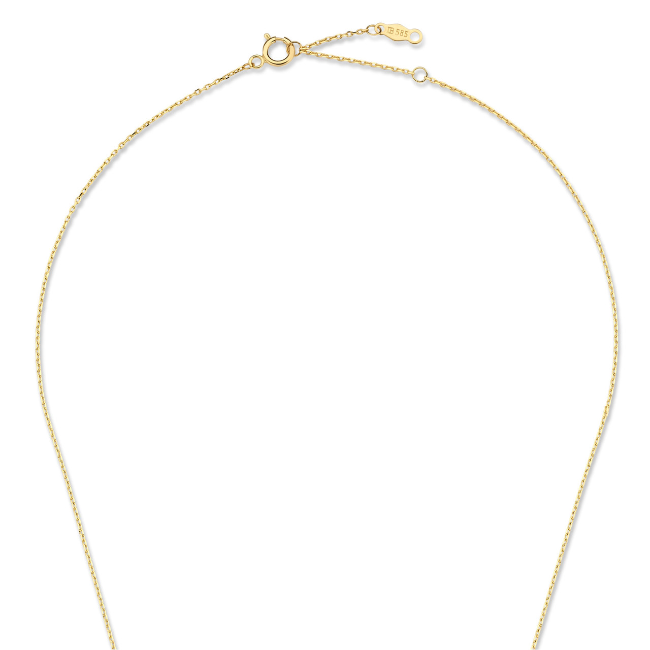 Isabel Bernard Le Marais Loulou 14 karat gold necklace with two rings