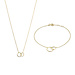 Isabel Bernard Cadeau d'Isabel 14 karat gold necklace and bracelet gift set with two rings