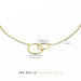 Isabel Bernard Cadeau d'Isabel idee regalo collana e bracciale in oro 14 carati con due anelli