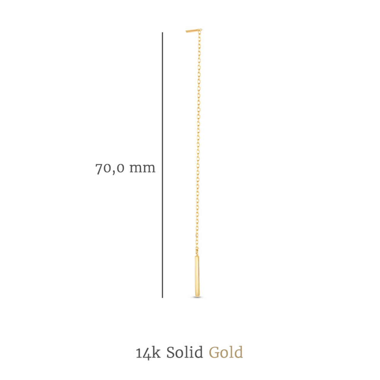 Isabel Bernard Cadeau d'Isabel 14 karat gold earring set with rods