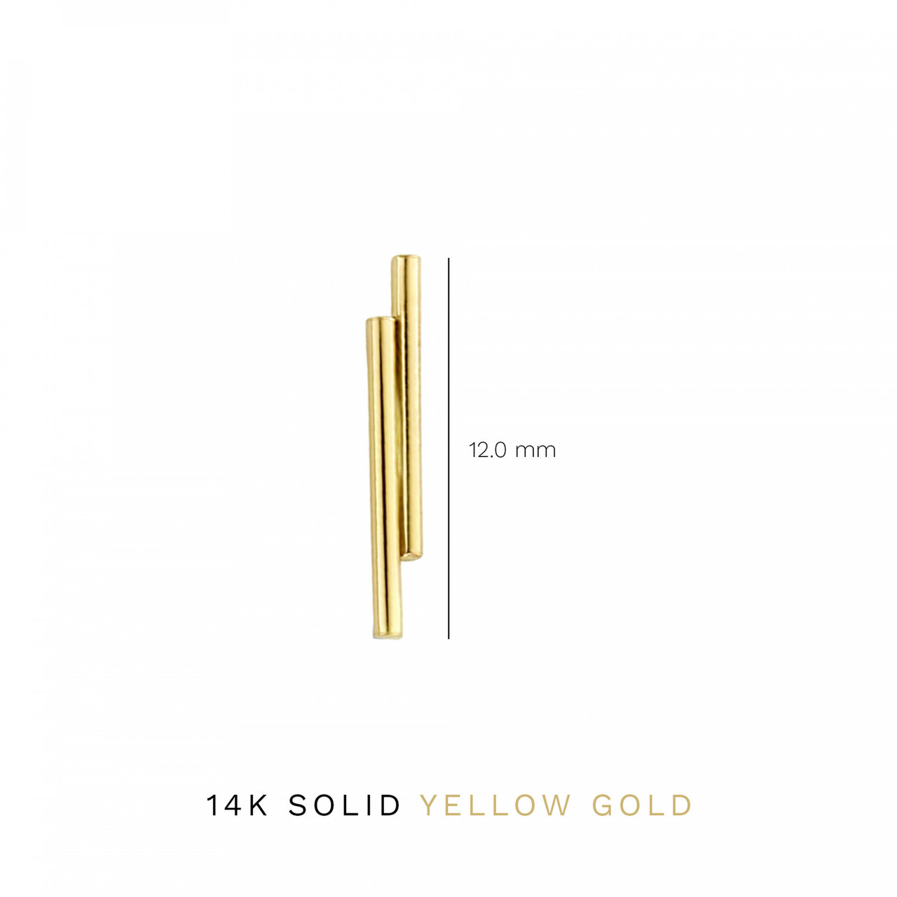 Isabel Bernard Cadeau d'Isabel 14 karat gold earring set with rods