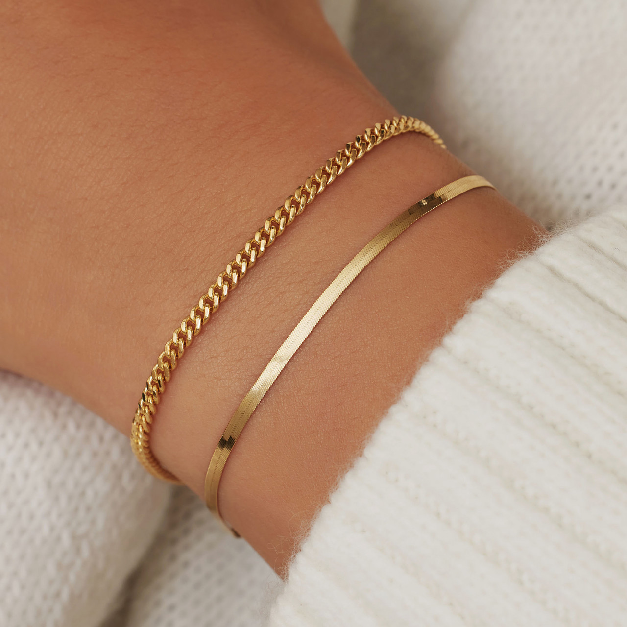Isabel Bernard Cadeau d'Isabel 14 karat gold bracelets gift set