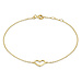Isabel Bernard Cadeau d'Isabel 14 karat gold bracelets gift set with heart