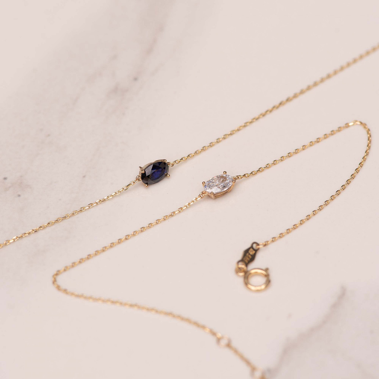 Isabel Bernard Cadeau d'Isabel 14 karat gold bracelets gift set with zirconia stones