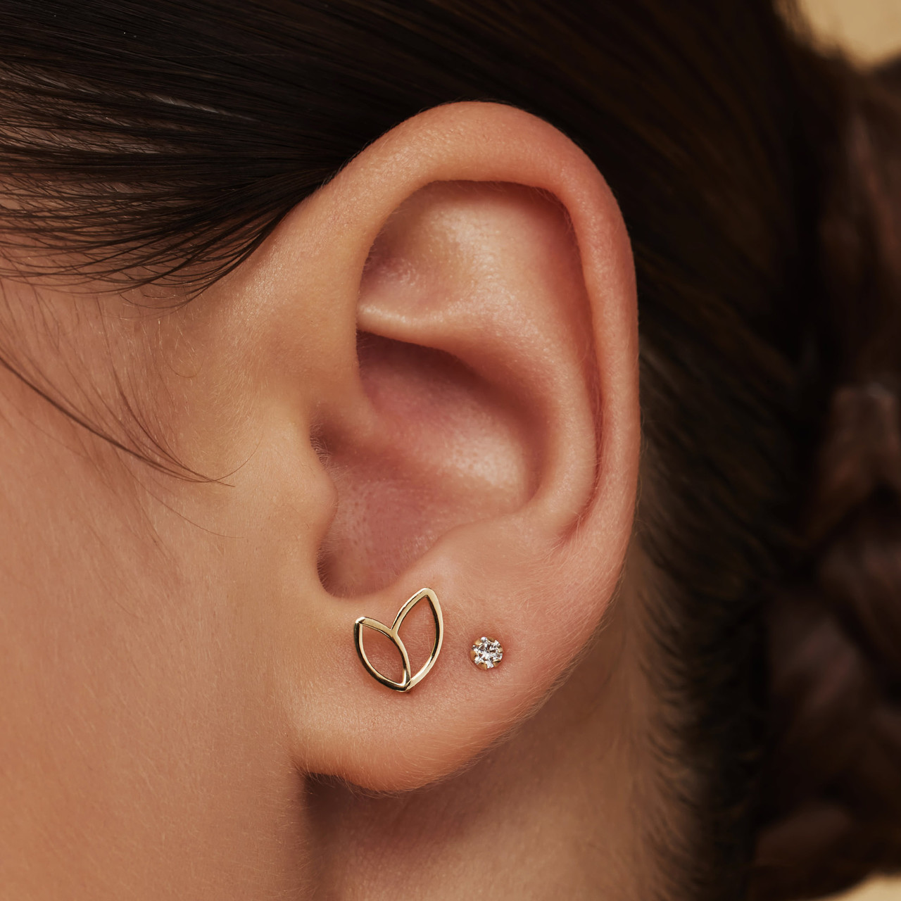 Isabel Bernard Belleville Noémi 14 karat gold ear studs