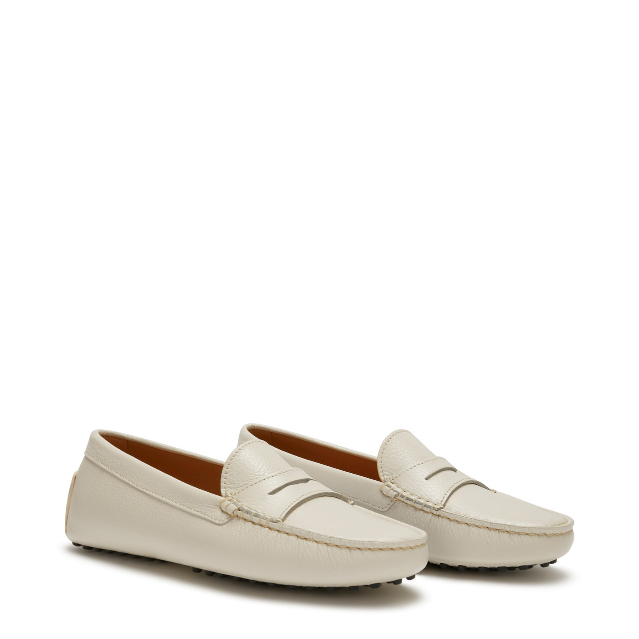 Isabel Bernard Vendôme Marie beige calfskin leather moccasins