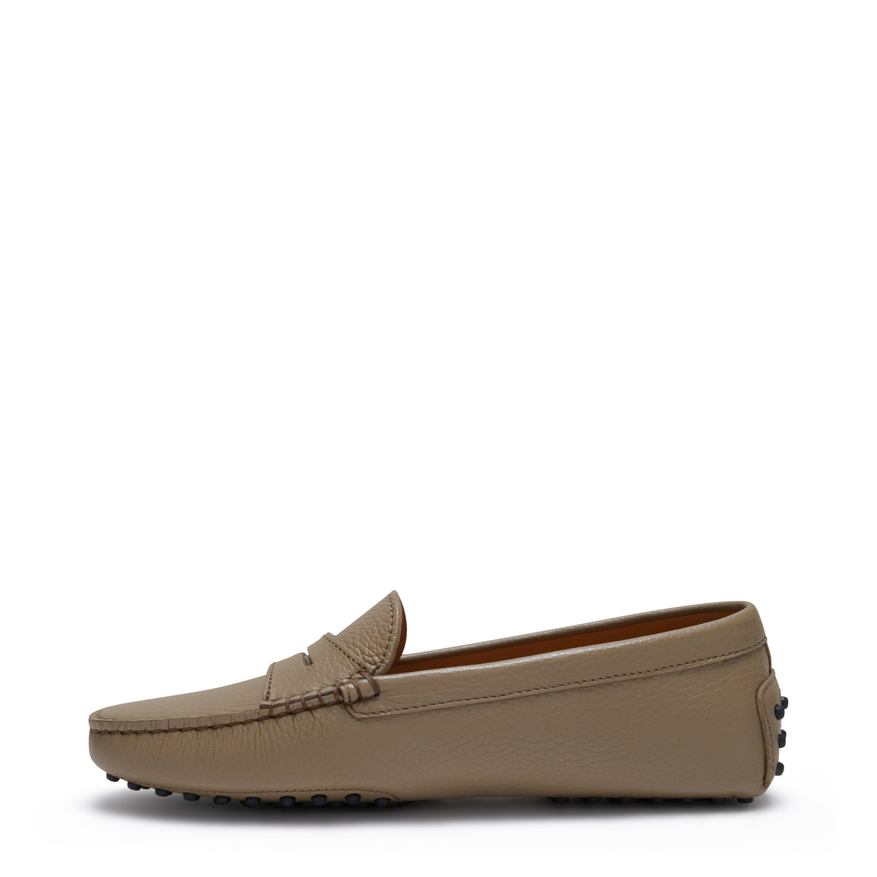 Isabel Bernard Vendôme Marie taupe calfskin leather moccasins