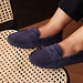 Isabel Bernard Vendôme Marie dark blue suede moccasins