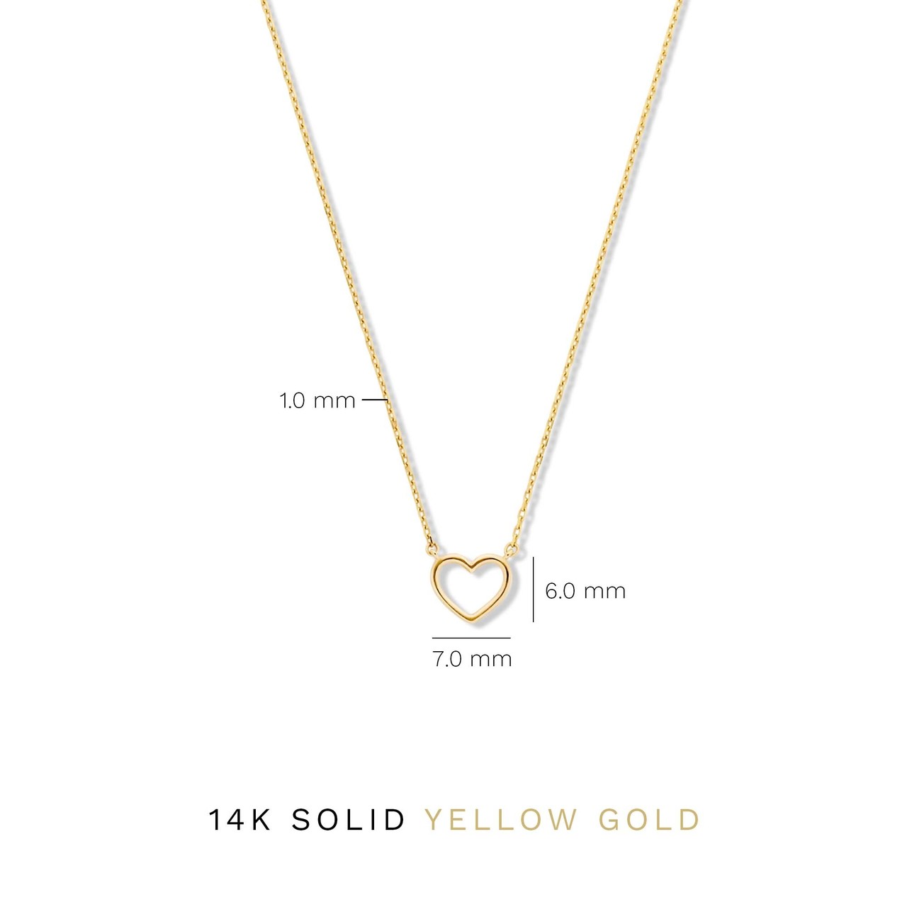 Isabel Bernard La Concorde Amore 14 karat rose gold necklace with heart