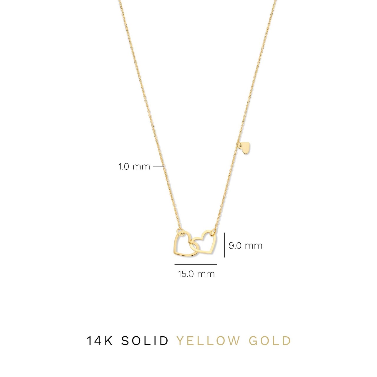 Isabel Bernard Belleville Amore 14 karat gold necklace with heart