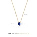 Isabel Bernard Baguette Nila collier en or 14 carats et oxyde de zirconium bleu