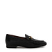 Isabel Bernard Vendôme Fleur croco black calfskin leather loafers