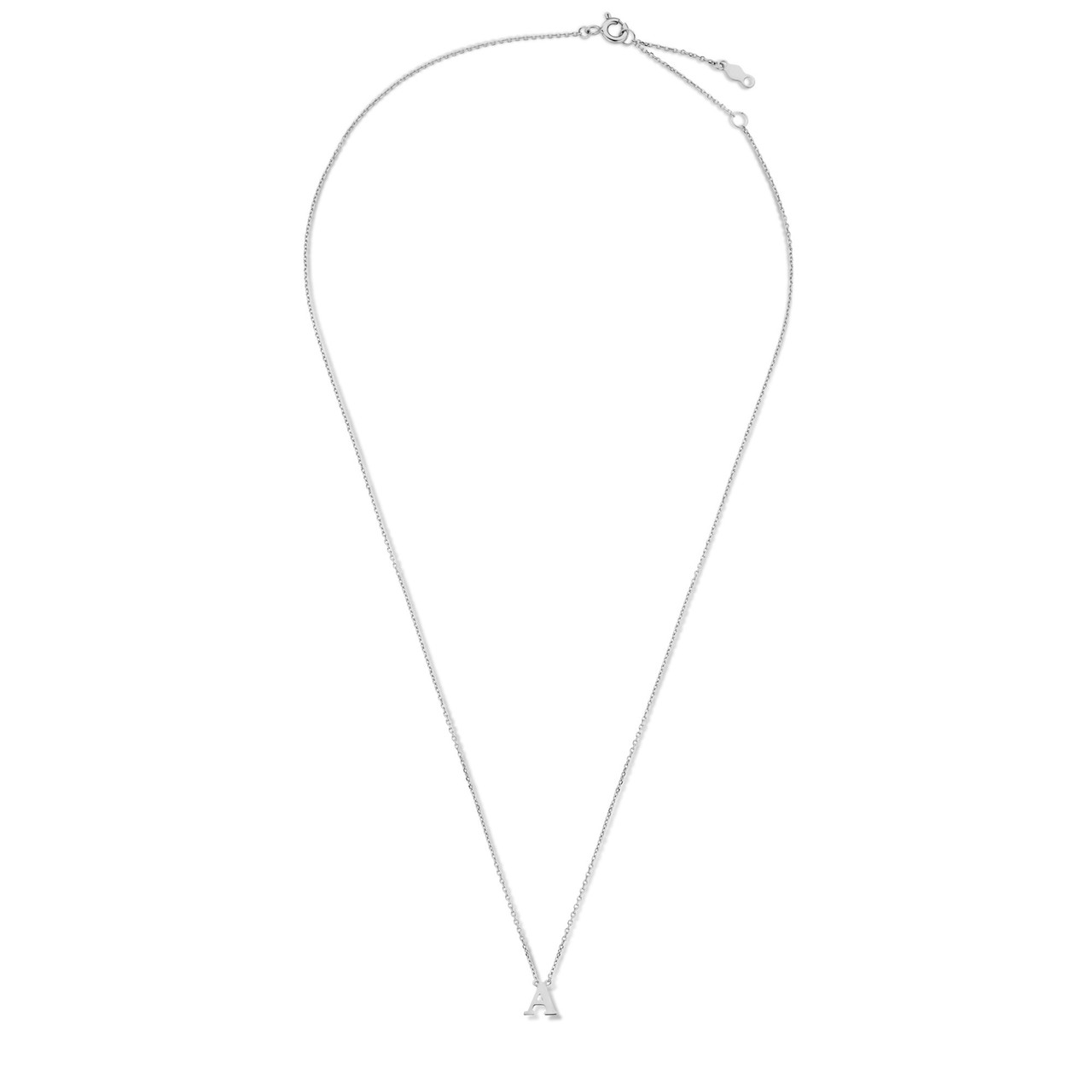Isabel Bernard Saint Germain Chloé 14 karat white gold initial collier with letter