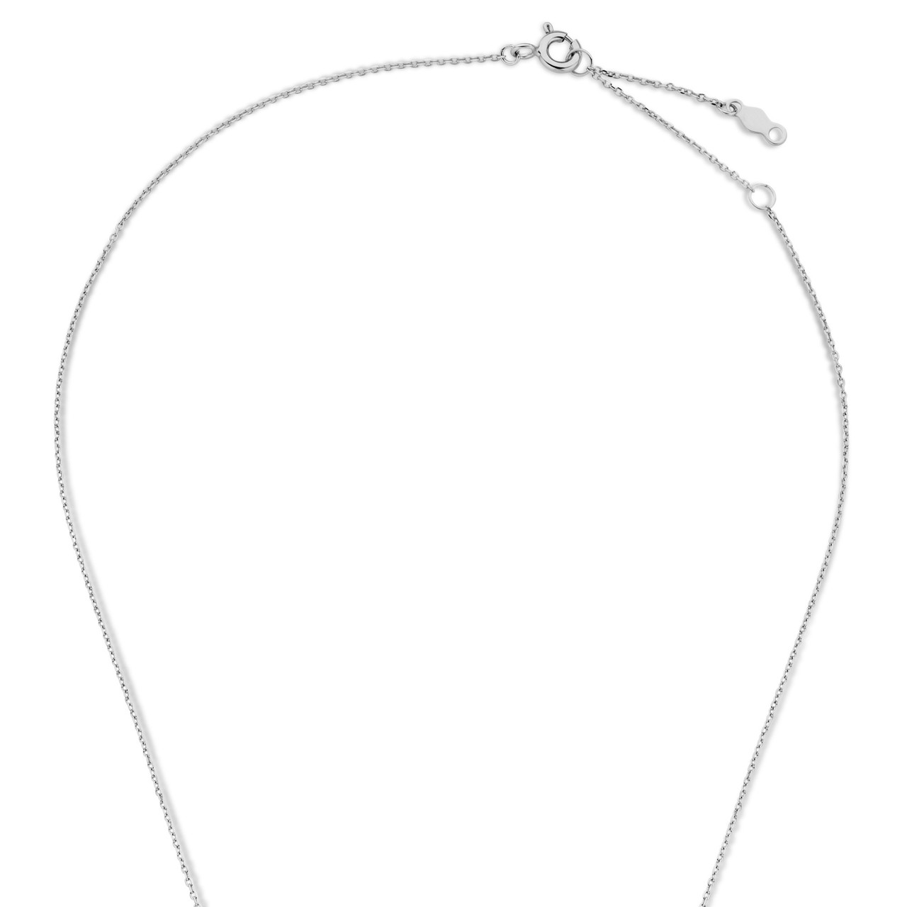 Isabel Bernard Saint Germain Chloé 14 karat white gold initial collier with letter