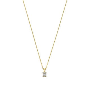 Isabel Bernard De la Paix Maxime 14 karaat gouden collier | diamant 0.11 ct