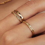 Golden ring - Women's rings made from real 14 karat gold