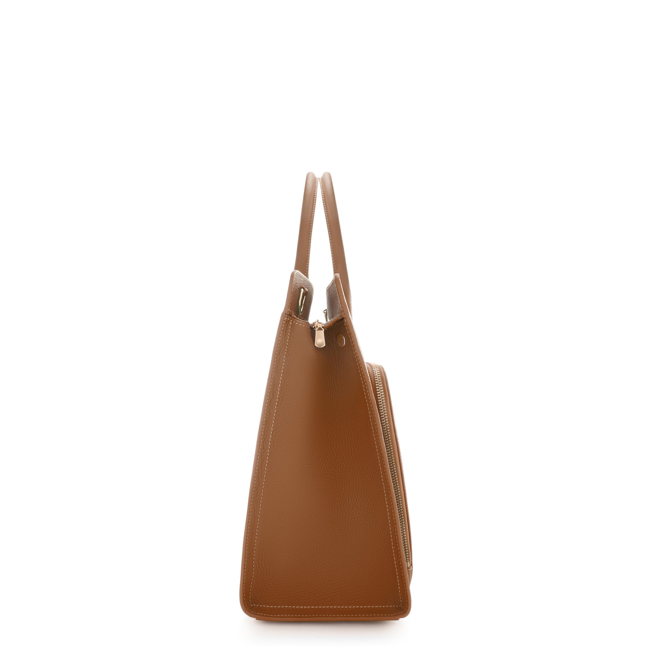 Isabel Bernard Honoré Nadine camel calfskin leather handbag with laptop compartment