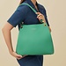 Isabel Bernard Femme Forte Annabelle green calfskin leather shoulder bag