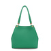 Isabel Bernard Femme Forte Annabelle green calfskin leather shoulder bag