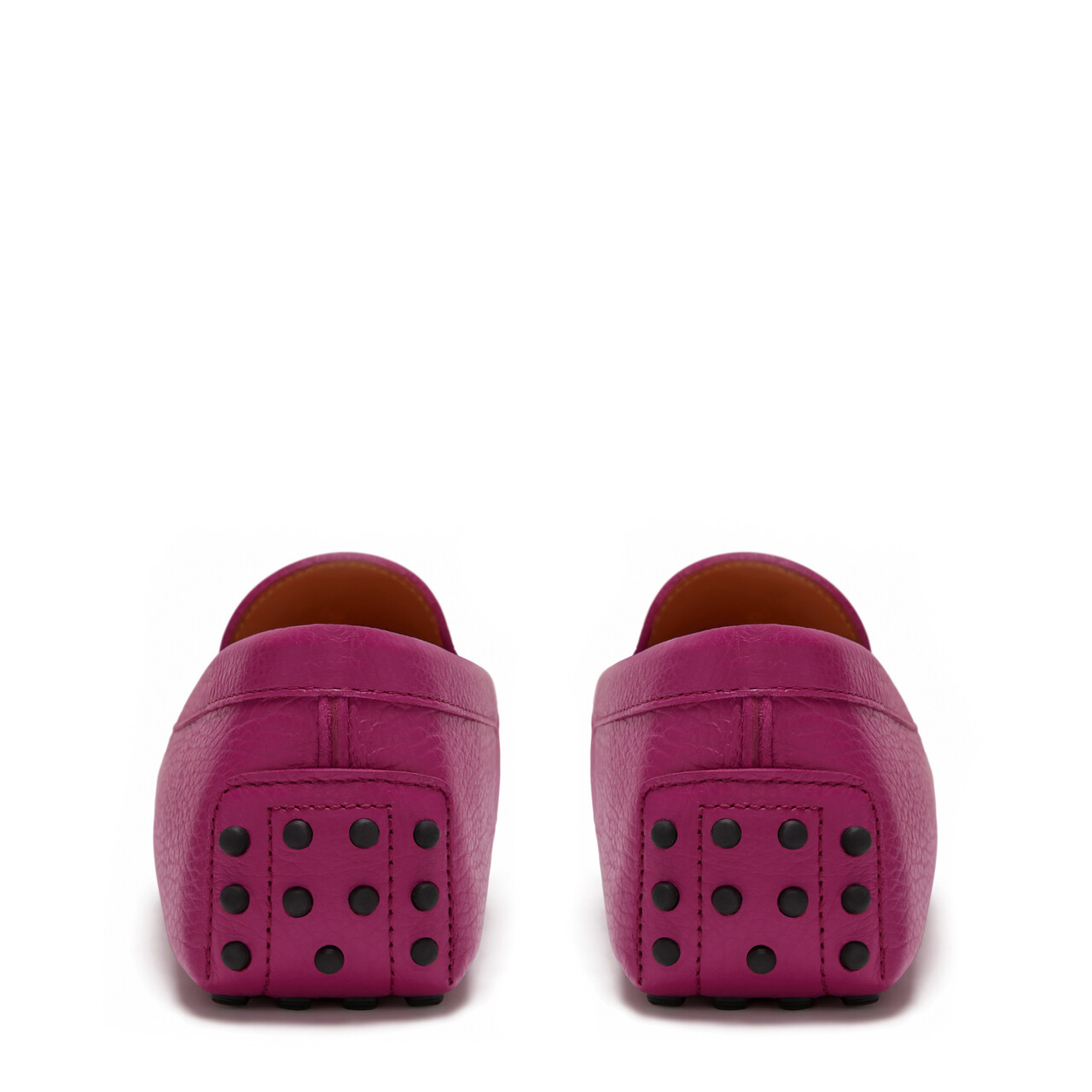 Isabel Bernard Vendôme Marie fuchsia calfskin leather moccasins