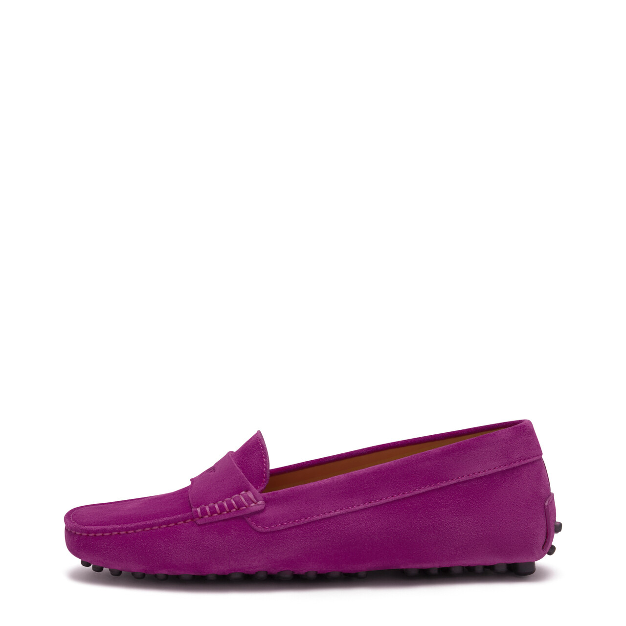 Isabel Bernard Vendôme Marie fuchsia suede moccasins