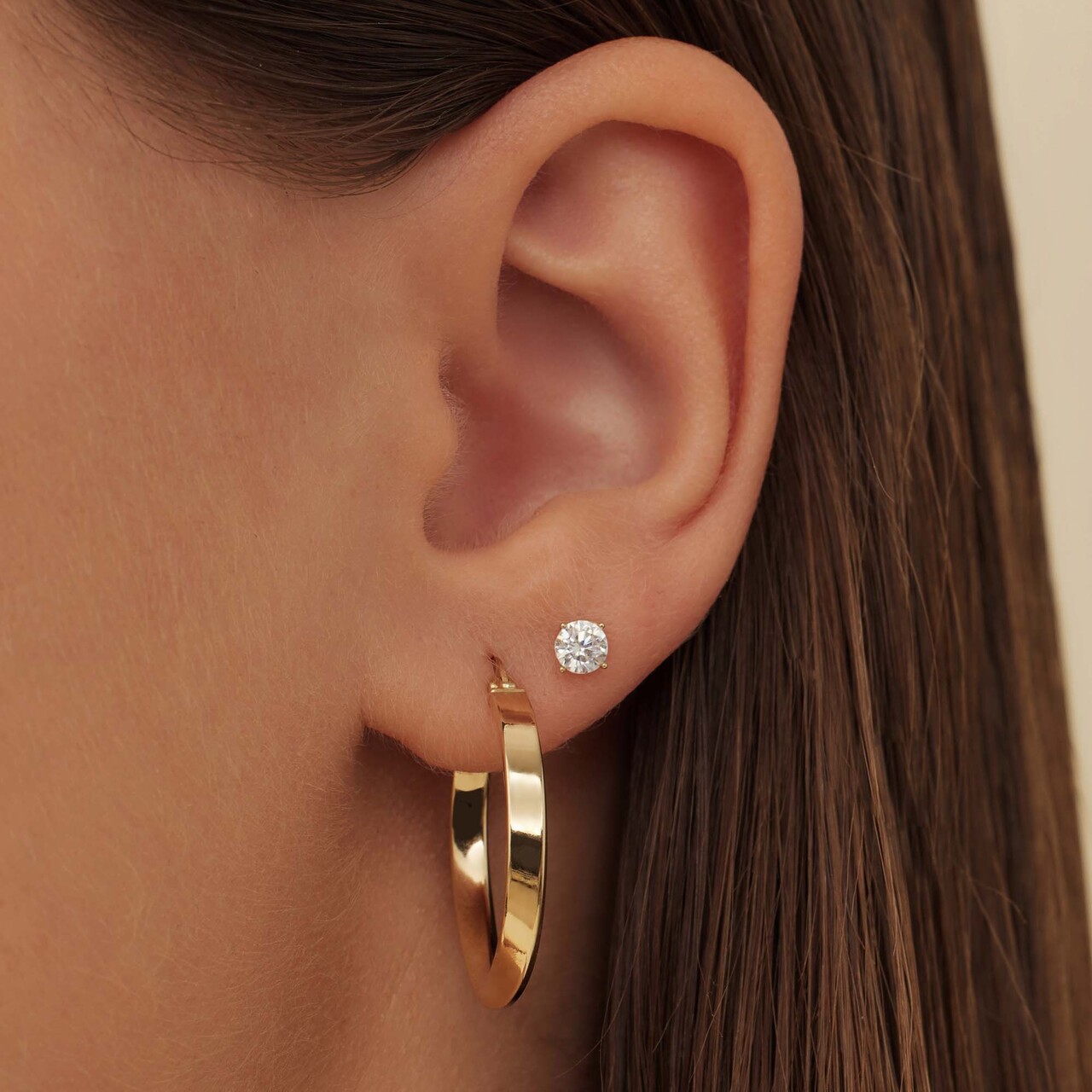 Isabel Bernard Rivoli Maryn 14 karat gold hoop earrings