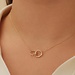 Isabel Bernard Rivoli Lisan collier en or 14 carats avec deux cercles