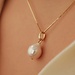 Isabel Bernard Belleville Luna 14 karat gold charm with freshwater pearl