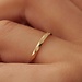 Isabel Bernard Rivoli Laura anillo de oro de 14 quilates con corte de diamante
