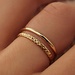 Isabel Bernard Le Marais Solene 14 karaat gouden stacking ring