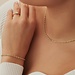Isabel Bernard Rivoli Violette 14 karat gold bracelet with twist