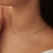 Isabel Bernard Rivoli Violette 14 karat gold necklace with twist