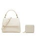 Isabel Bernard Cadeau d'Isabel cream leather crossbody bag and zipper wallet gift set