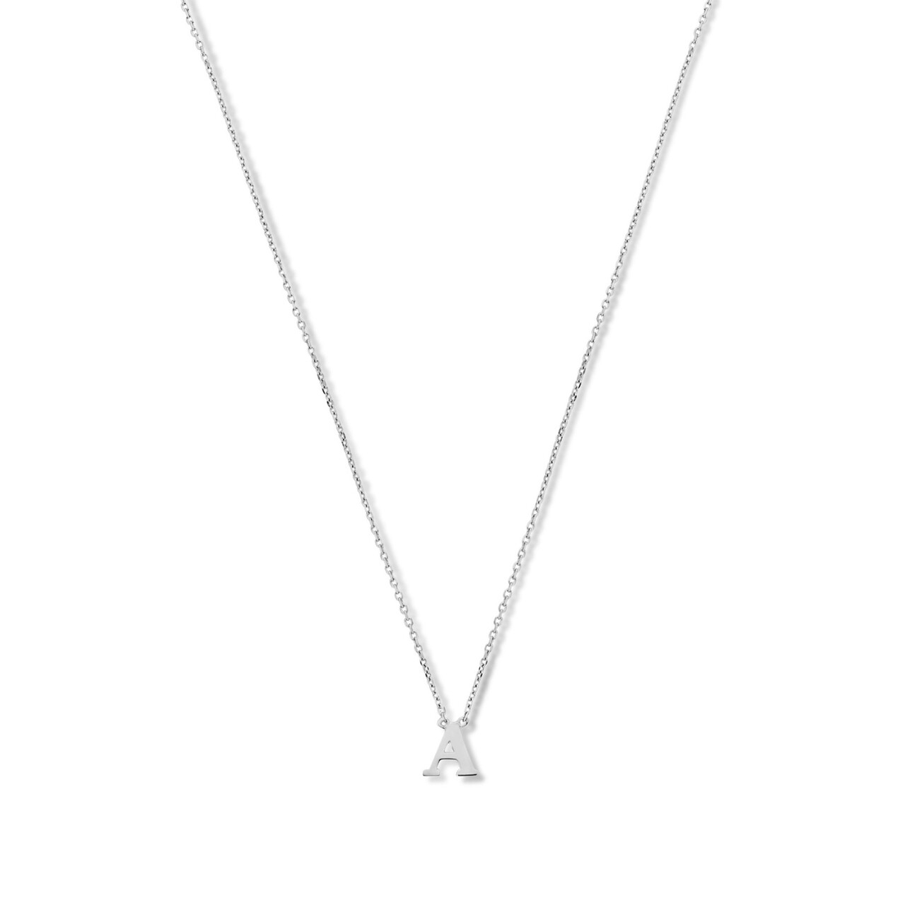 14k Yellow Gold & White Diamond Initial Necklace – Dandelion Jewelry
