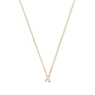 Isabel Bernard La Concorde Chloé collier initiale en or rose 14 carats