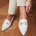 Isabel Bernard Vendôme Margaux white calfskin patent leather loafers