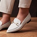 Isabel Bernard Vendôme Margaux white calfskin patent leather loafers