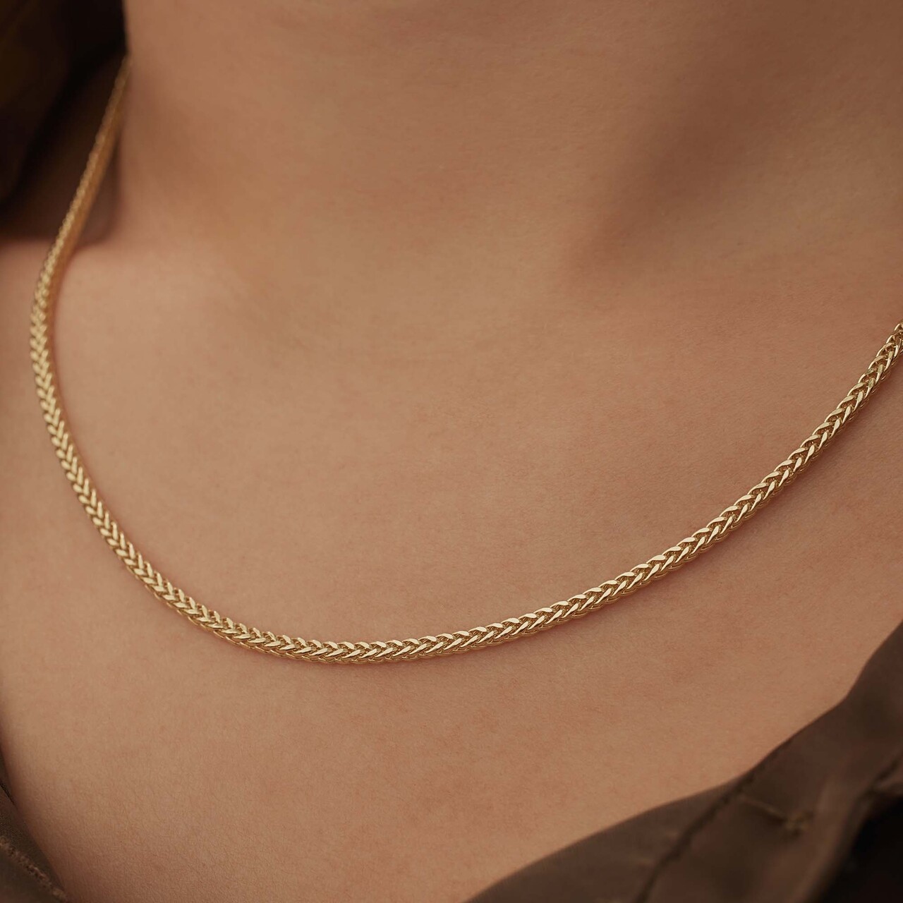 Isabel Bernard Aidee Sharla 14 karat gold link necklace