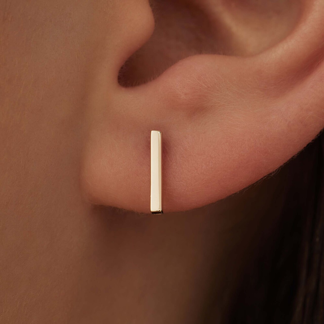 Isabel Bernard Le Marais Rosalie 14 karat gold ear studs with rod