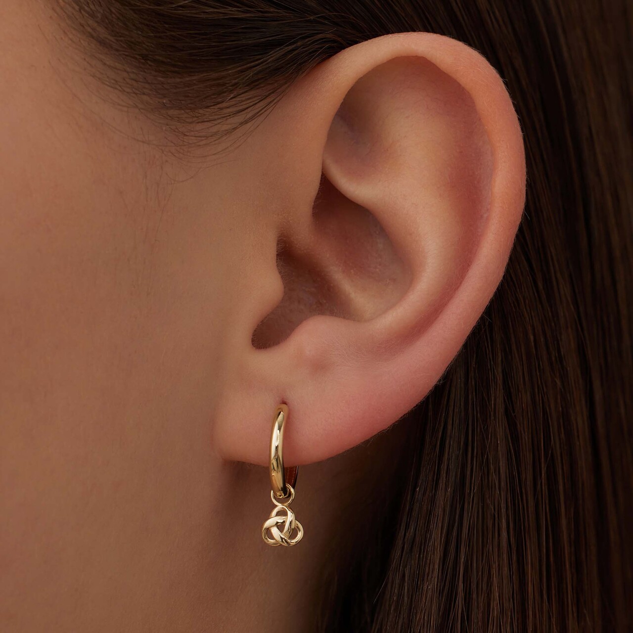 Isabel Bernard Rivoli Méline 14 karat gold hoop earrings with knot